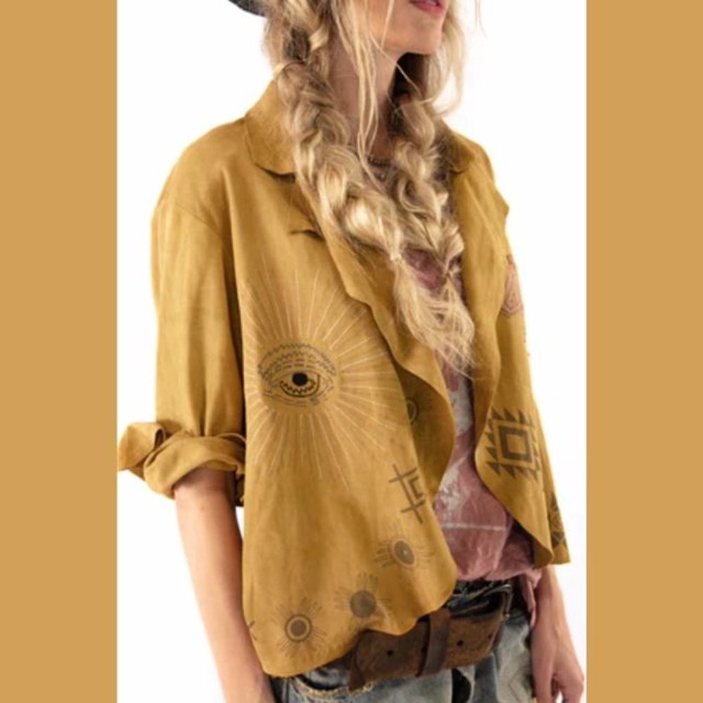 Magnolia Pearl Riverwater Native Leather Jacket NWT
